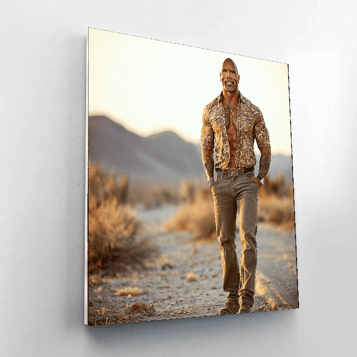Dwayne Johnson: The Rock Solid Legacy Of An Action Hero Paint By Numbers Art