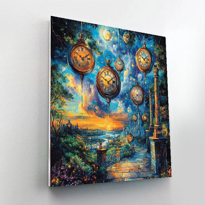 Salvador Dali Inspired Time Traveler's Dreams  Paint By Numbers Kits