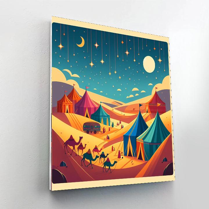 Mystic Desert Caravan Paint By Number