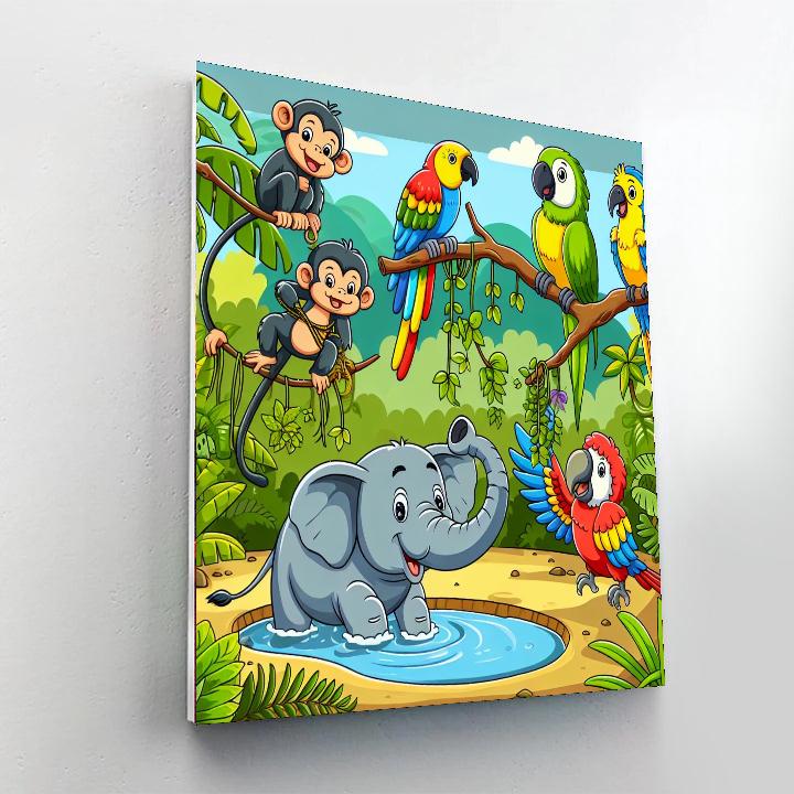 Friendly Jungle Explorers Paint By Number