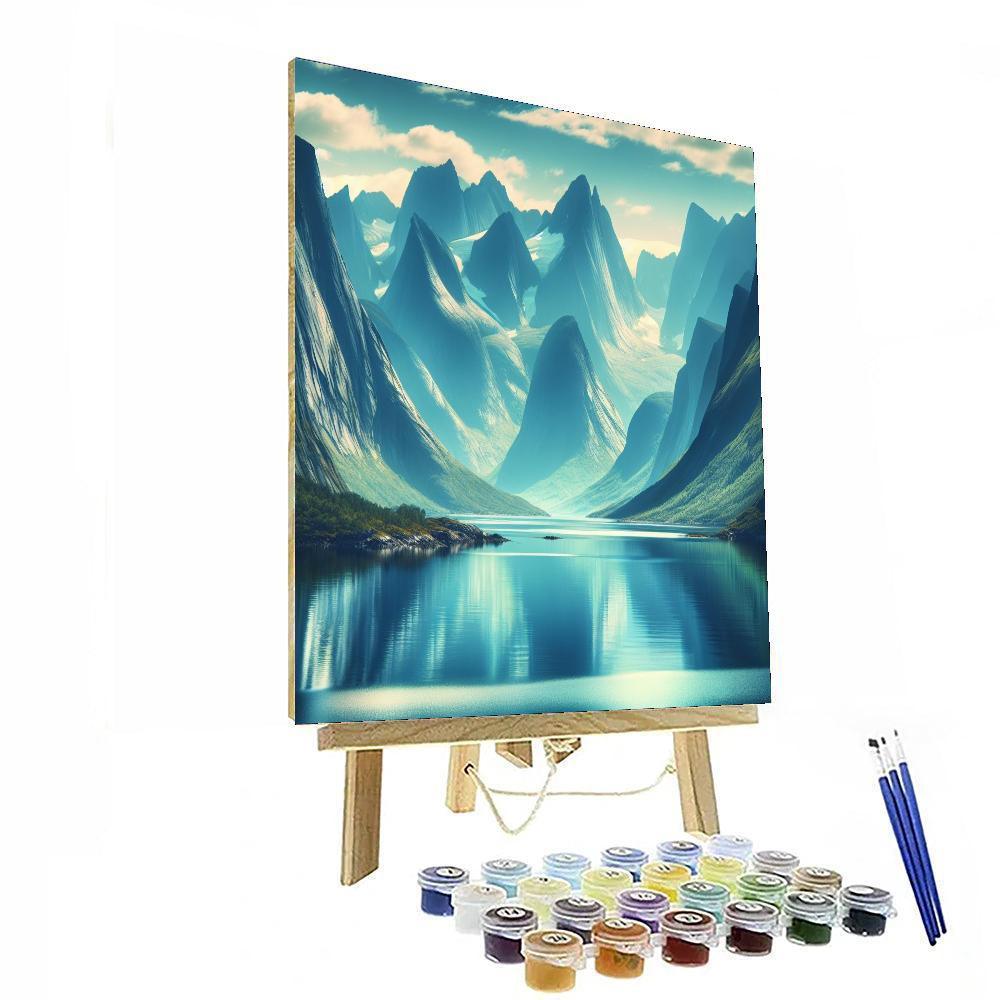 Nordic Fjord Serenity Numbered Painting Kits