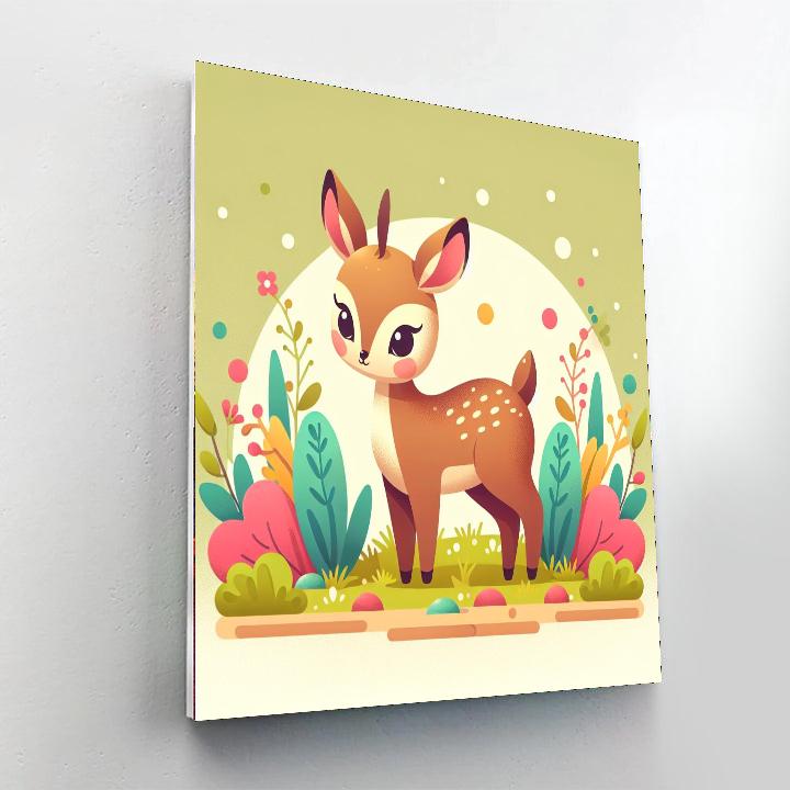 Dainty Dik-dik Paint By Numbers Art