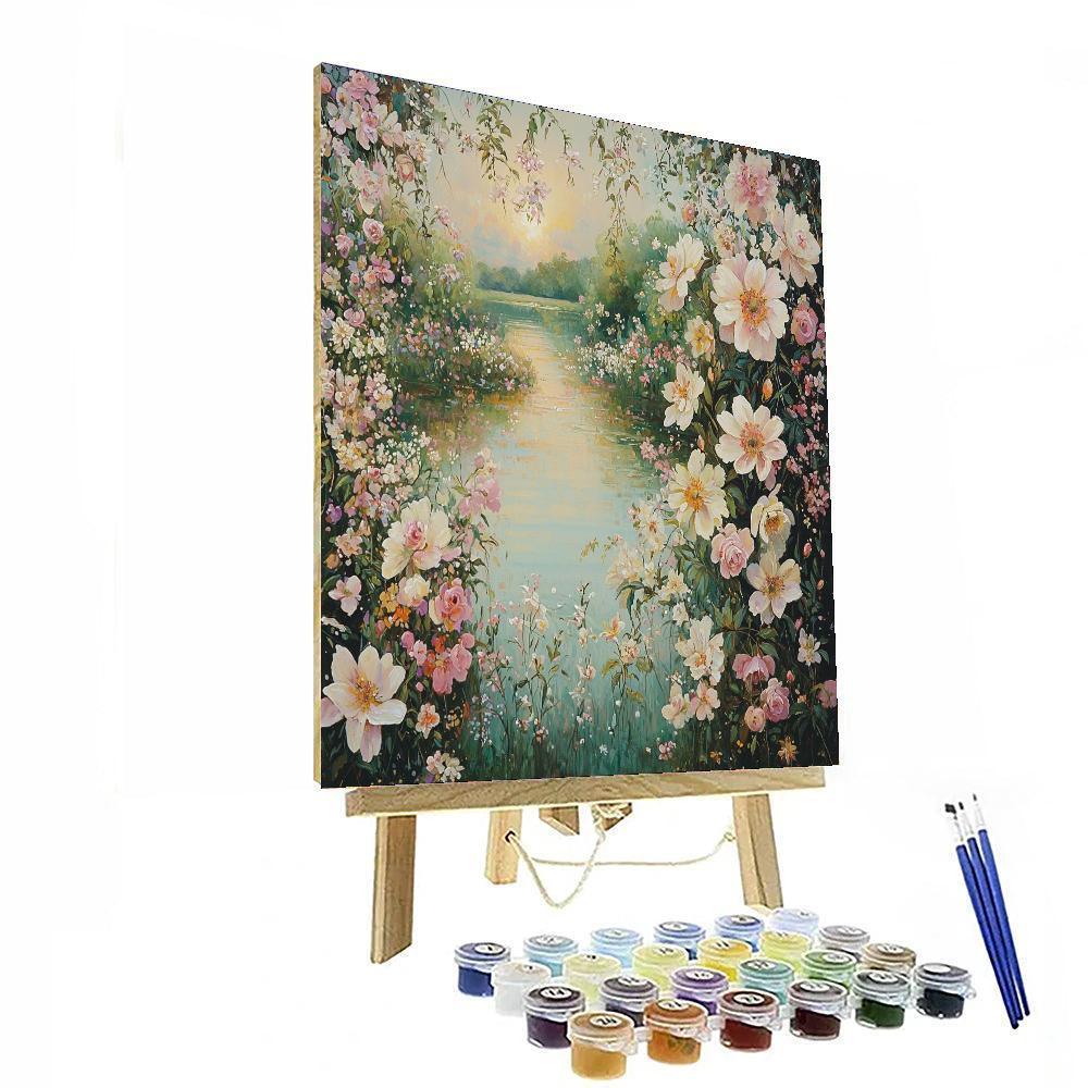 Sandro Botticelli Inspired Renaissance Garden Reverie  Painting By Numbers Kit