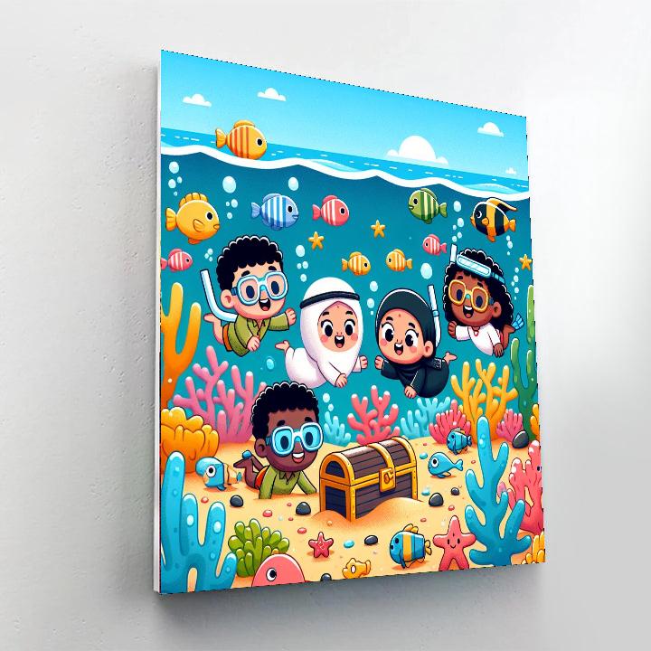 Treasure Trove Lagoon Paint By Numbers