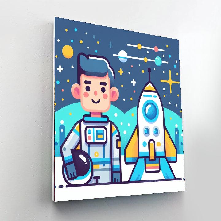 Adventure In Space Galaxy Paint By Numbers Art