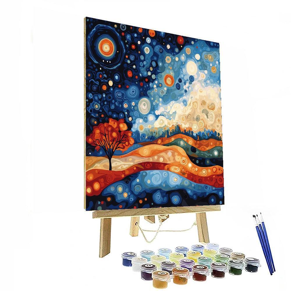 Paul Klee Inspired Symphony Of The Cosmos  Paint By Numbers Art