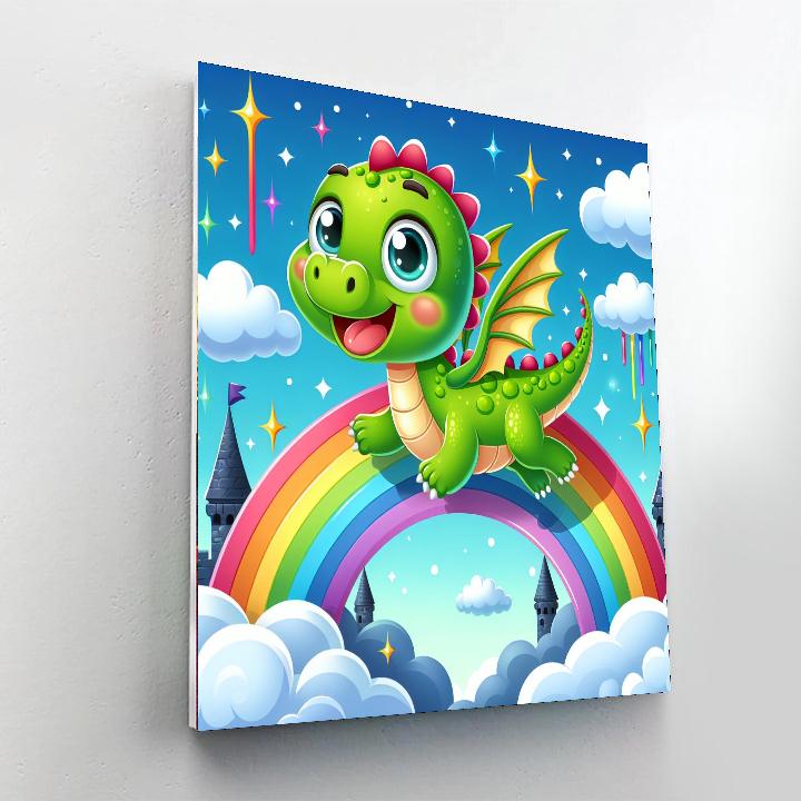Whimsical Dragon Adventure Numbered Painting Kits