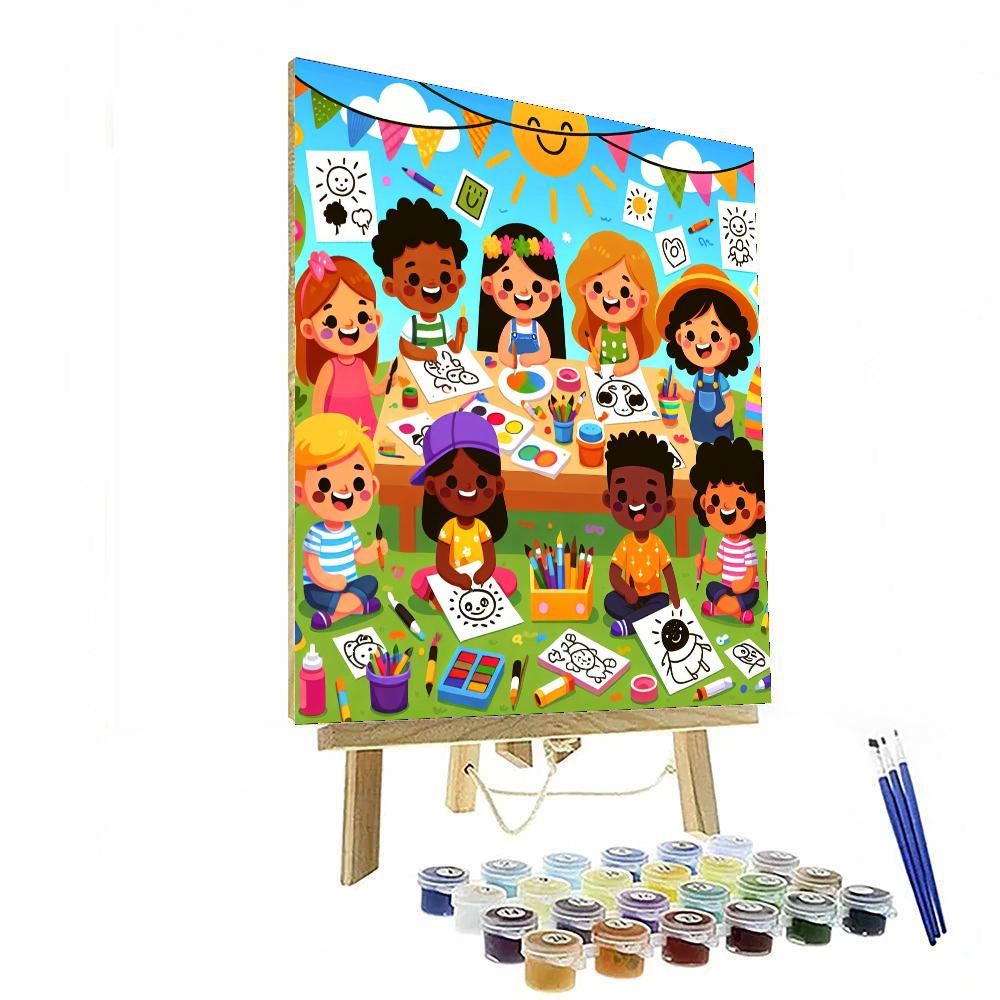 Doodle Art Party Paint By Numbers Art