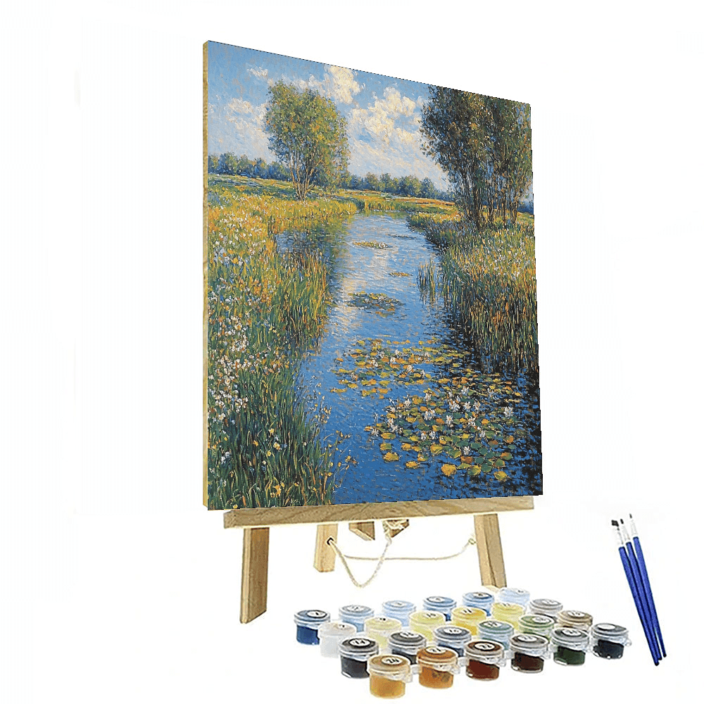 Claude Monet Inspired Soothing Waters  Paint By Numbers Art