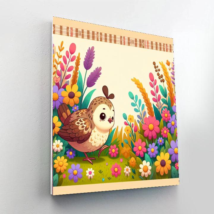 Quirky Quail Paint By Numbers Art