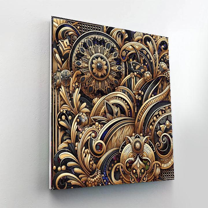 Elegant Art Deco Patterns Numbered Painting Kits