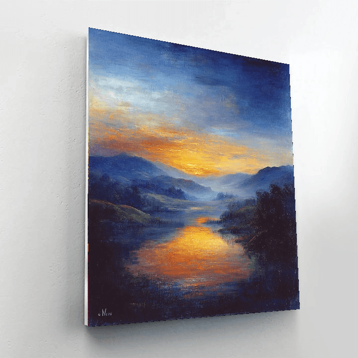 Turner Inspired Tranquil Evening  Paint By Number