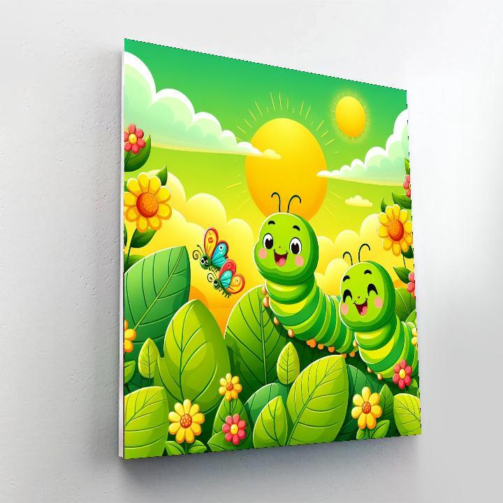 Curious Caterpillars Numbered Painting Kits