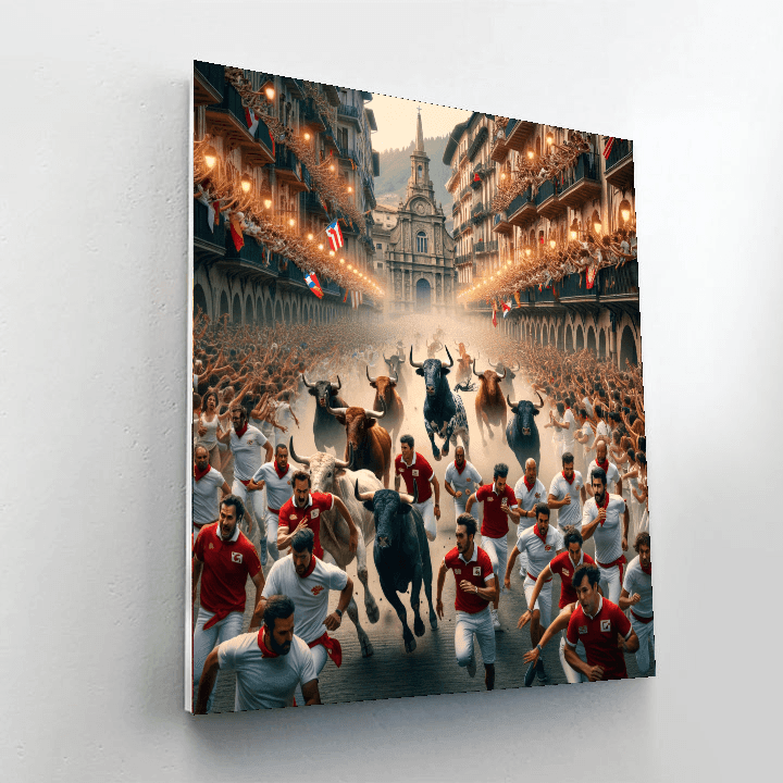 The Festival Of San Fermin Paint By Numbers