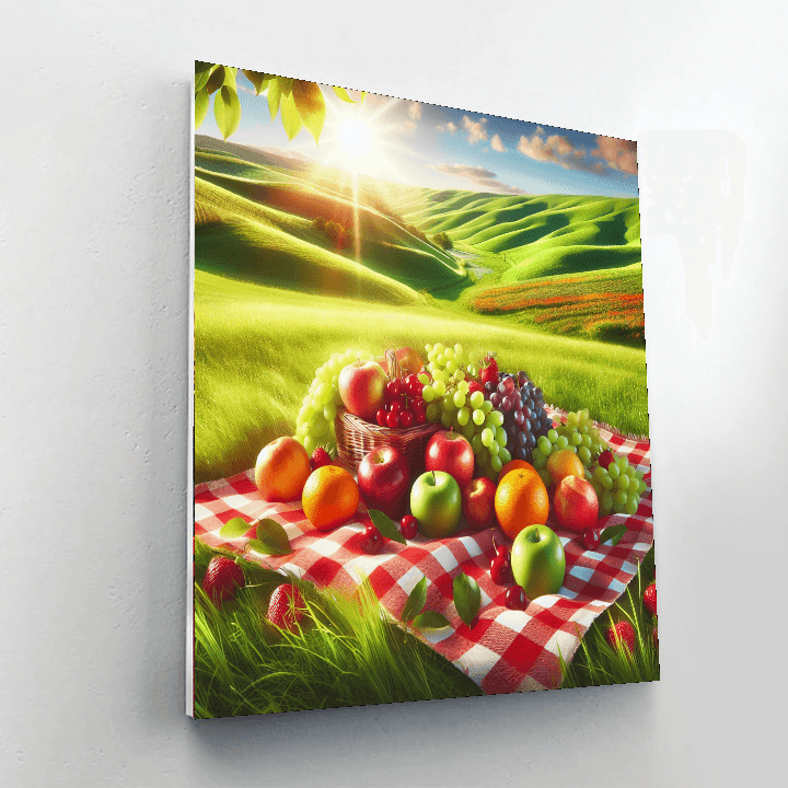 Sunny Countryside Picnic Number Painting