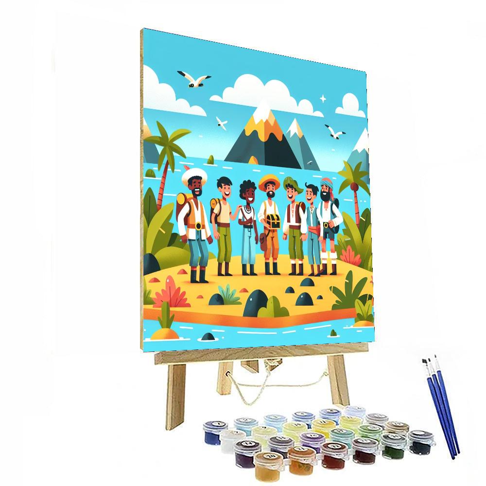 Island Discovery Number Painting