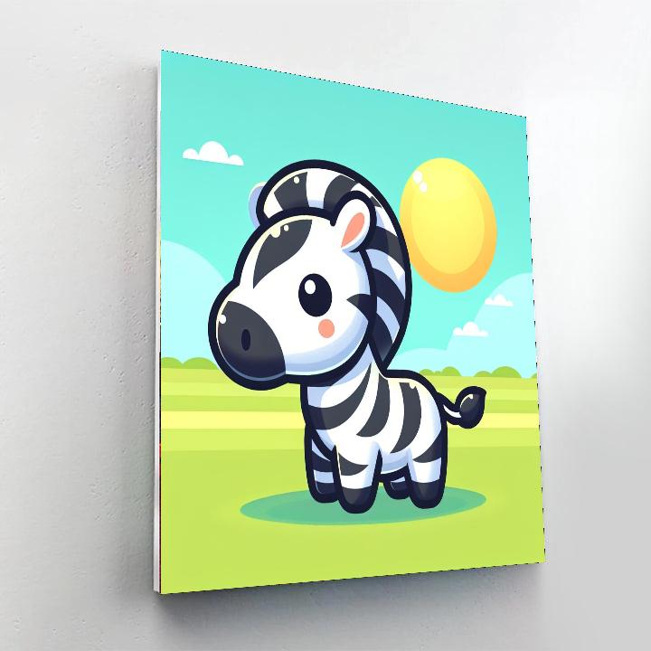 Zany Zebra Adventure Paint By Color