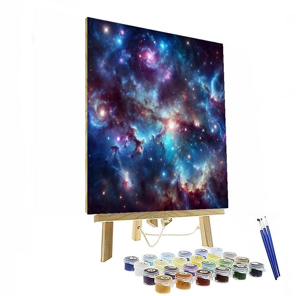 Cosmic Galactic View Paint By Color