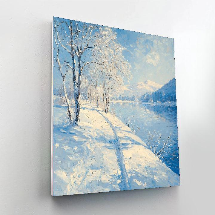 Claude Monet Inspired Monet's Winter Glow  Numbered Painting Kits