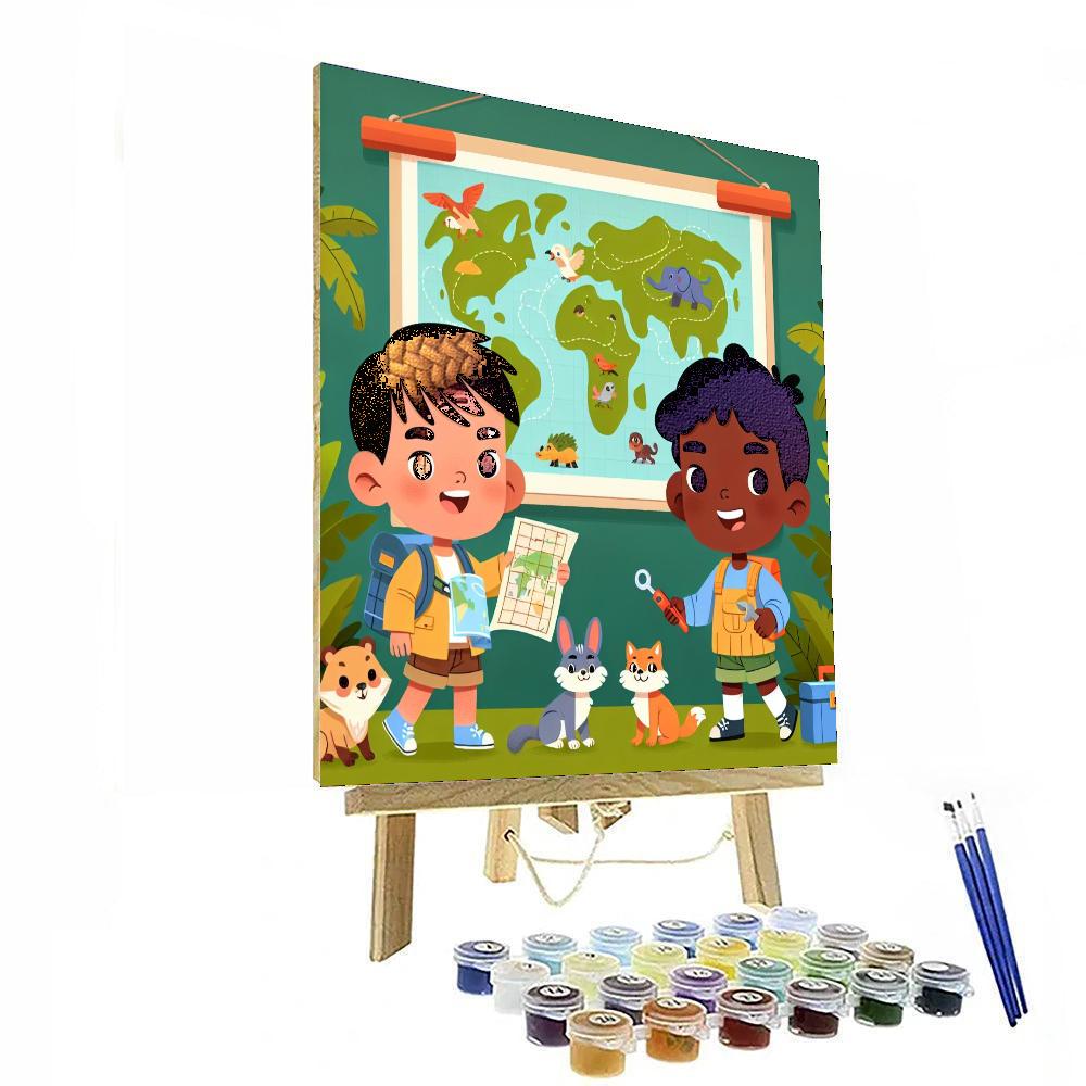 Jungle Explorer Challenge Number Painting