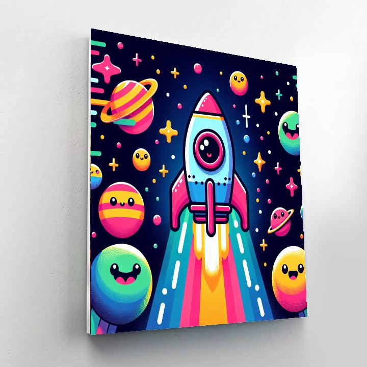 Adventure Through Space Paint By Numbers Art