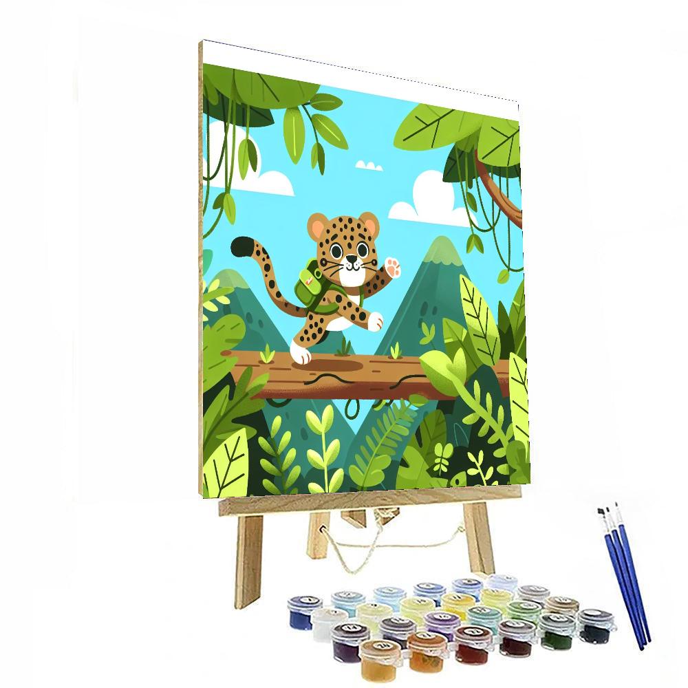Jungle Explorer Leopard Number Painting