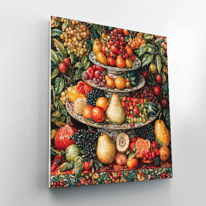 Giuseppe Arcimboldo Inspired Fruitful Bounty Abundance  Painting By Numbers Kit