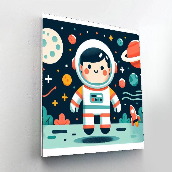 Courageous Astronaut's Voyage Paint By Numbers Kits