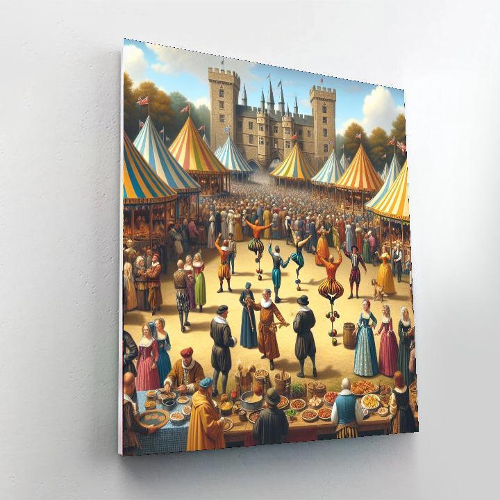 Renaissance Festival Revelry DIY Paint By Numbers