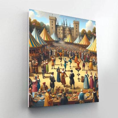 Renaissance Festival Revelry DIY Paint By Numbers