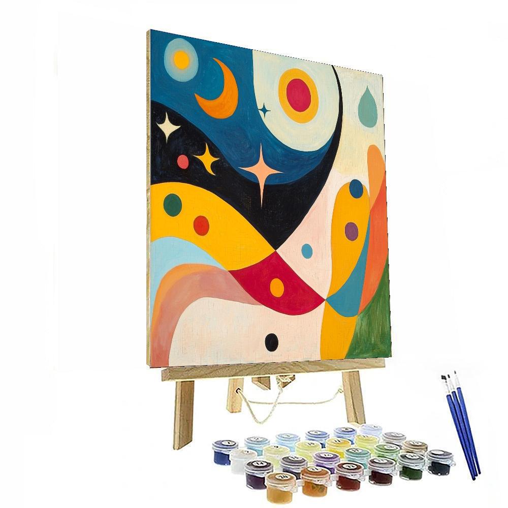 Joan Miró Inspired Imaginative Odyssey  Paint By Numbers Art