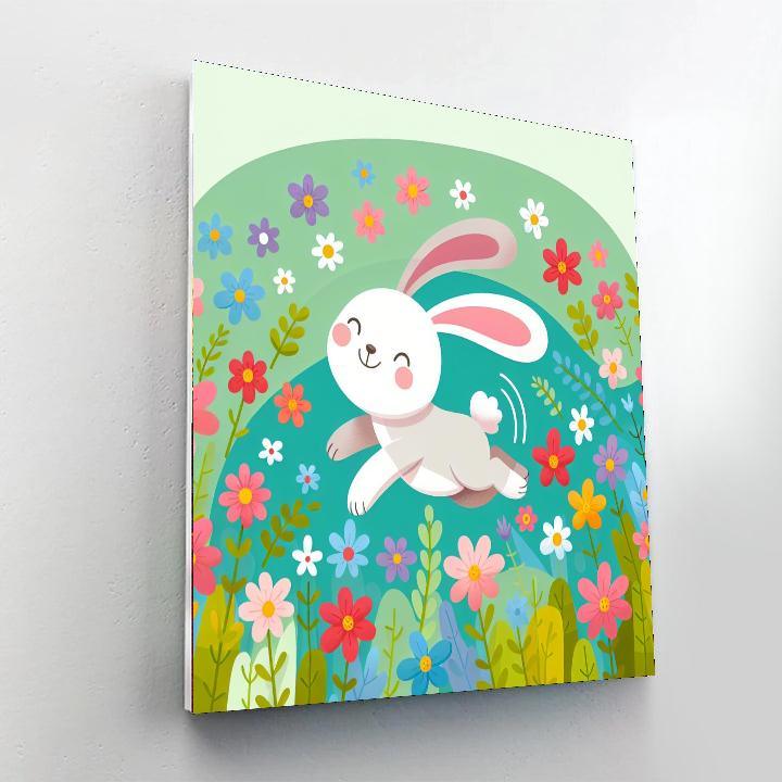 Bunny's Meadow Adventure Painting Number Kit