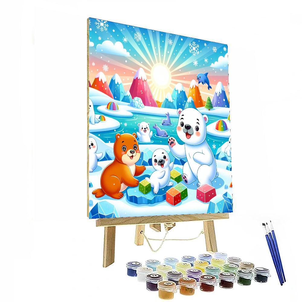 Playful Polar Adventure Paint By Color