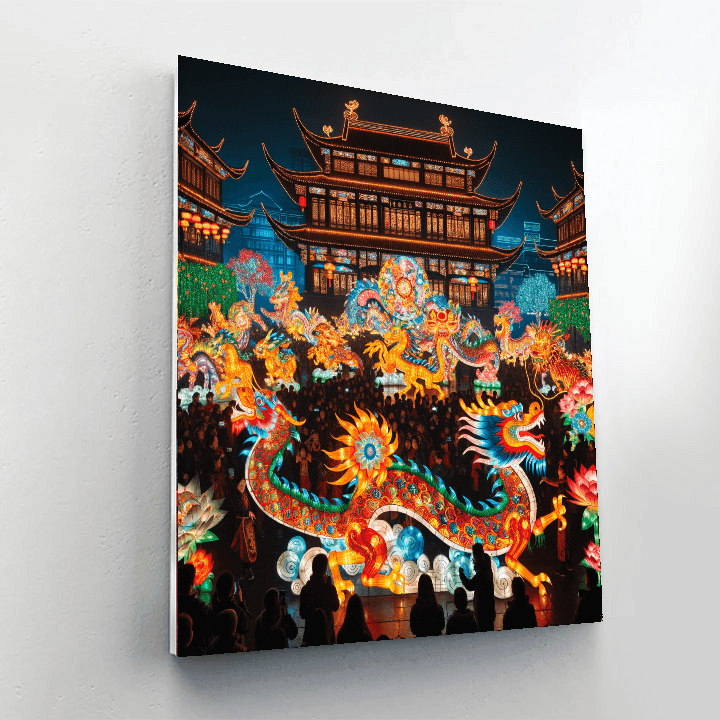 Chinese Lantern Festival - China Paint By Number
