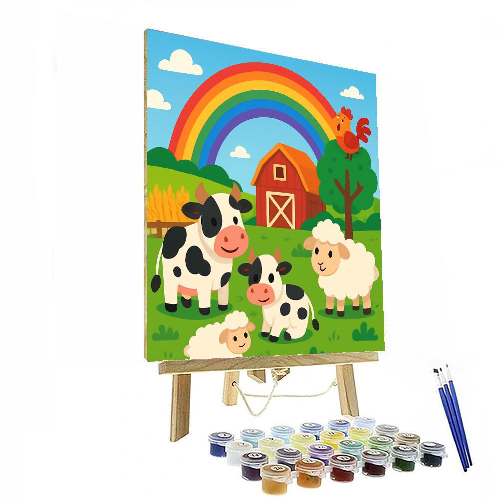 Sunny Rainbow Farm DIY Paint By Numbers