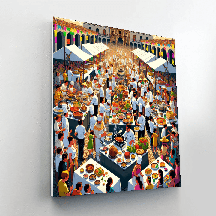 Oaxaca Culinary Festival - Mexico Paint By Color