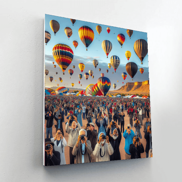 Albuquerque Balloon Fiesta - Albuquerque Paint By Numbers Art