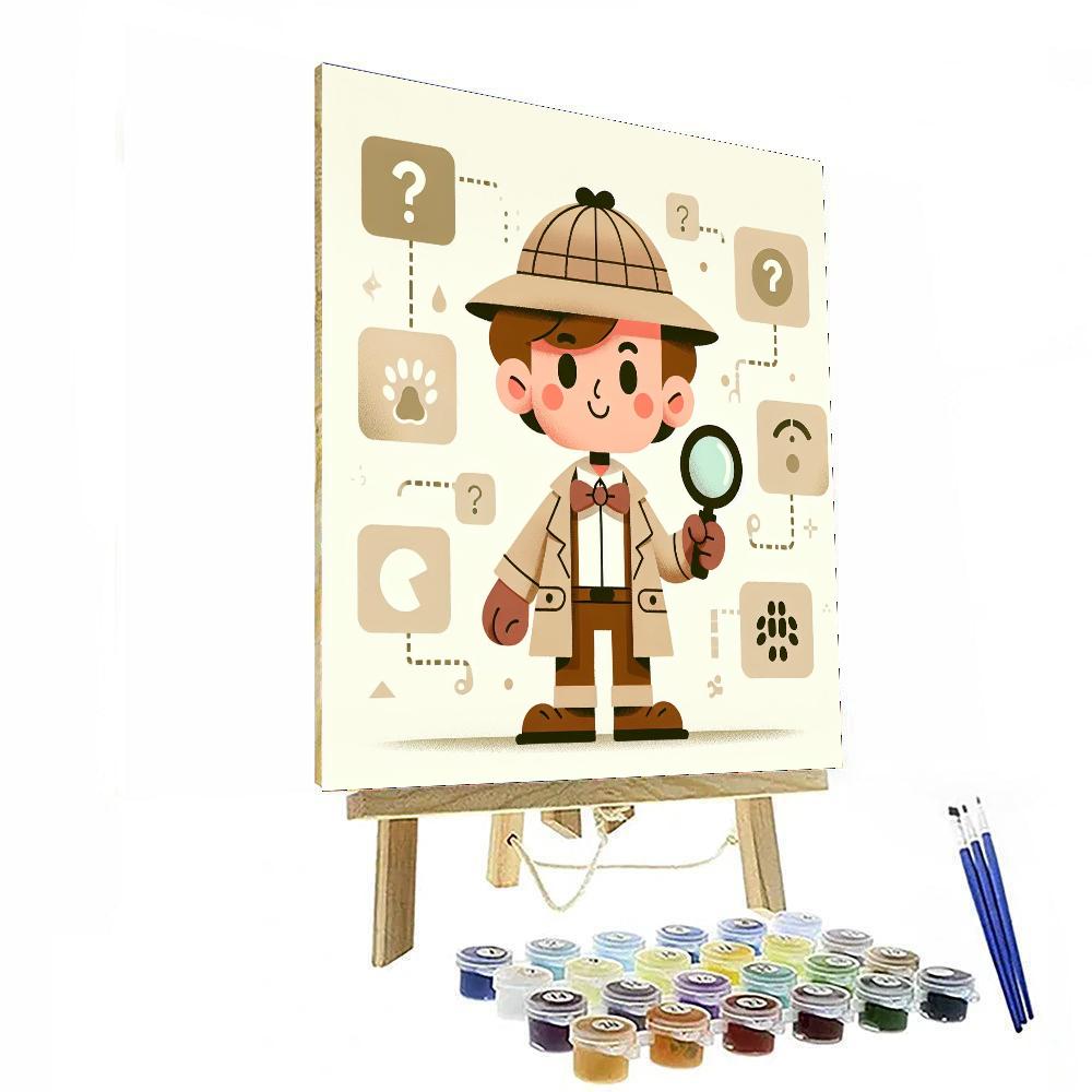 Clever Detective's Quest Paint By Numbers Art
