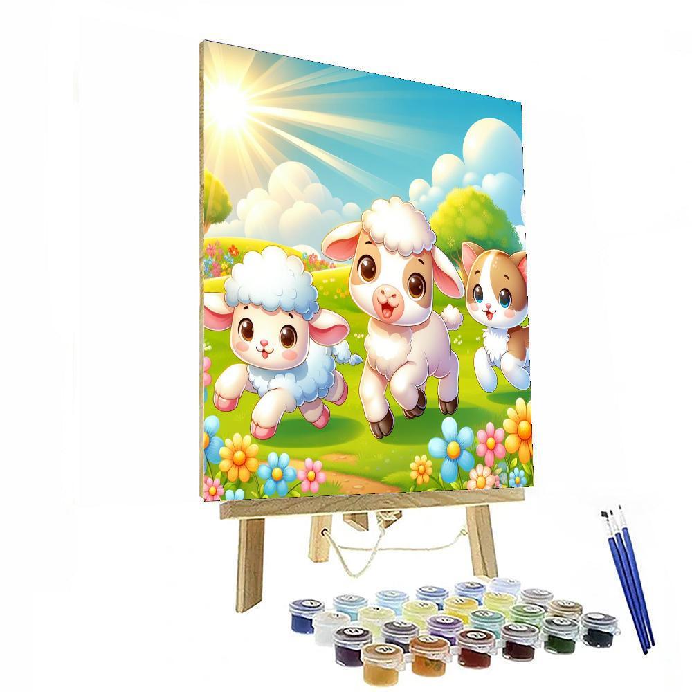 Curious Baby Animals Paint By Numbers