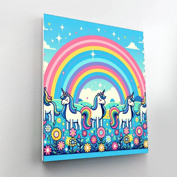 Mystical Unicorn Land DIY Paint By Numbers