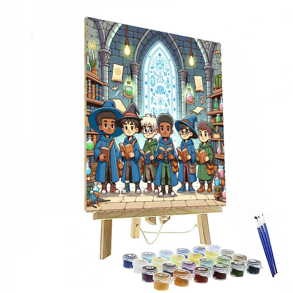 Wizards Of The Enchanted Tower Painting Number Kit
