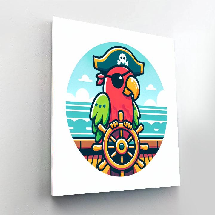 Pirate Parrot's High Seas Adventure Paint By Numbers Kits