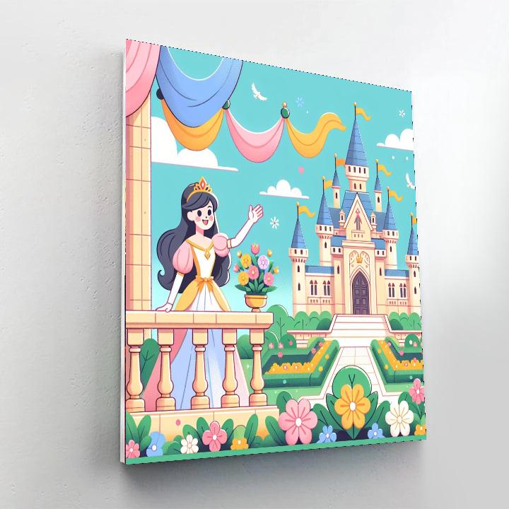 Princess's Enchanted Castle Paint By Number