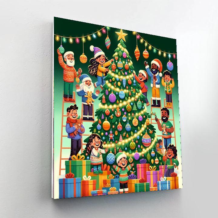 Festive Holiday Joy Numbered Painting Kits
