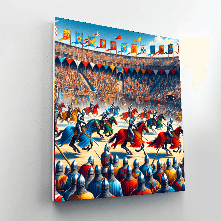 Medieval Tournament DIY Paint By Numbers