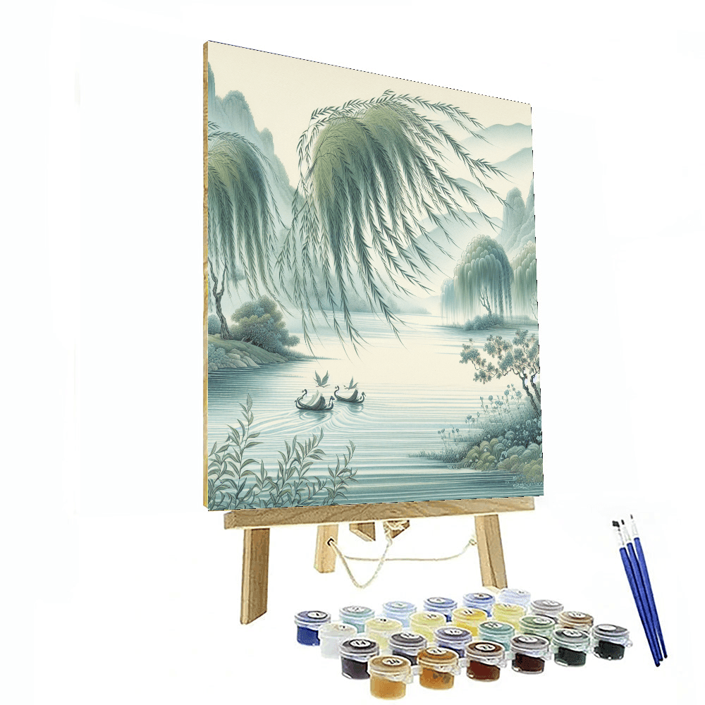 Serene Riverside Retreat - DIY Painting By Numbers Kit – Artistry Rack
