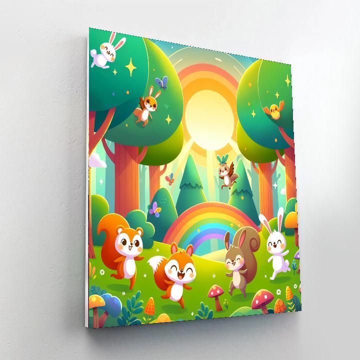 Fantasy Forest Frolic Paint By Color