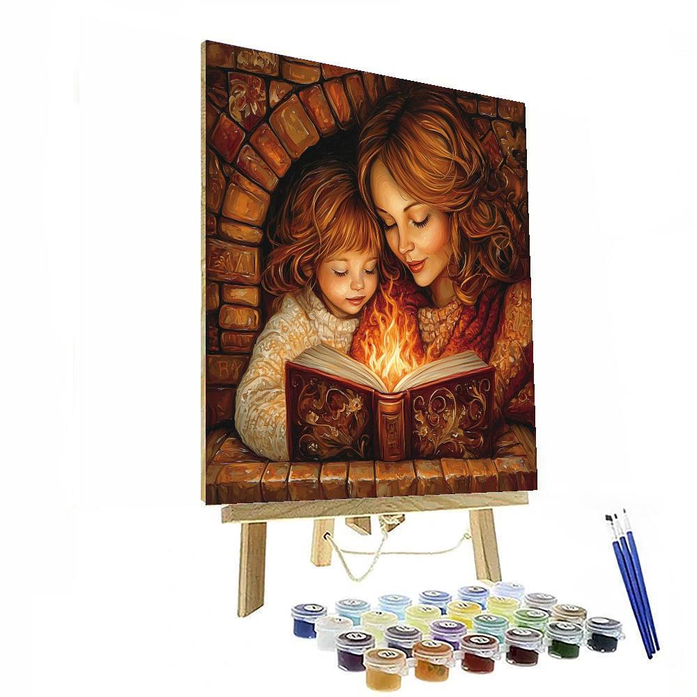 Tender Moments By The Hearth Painting By Numbers Kit