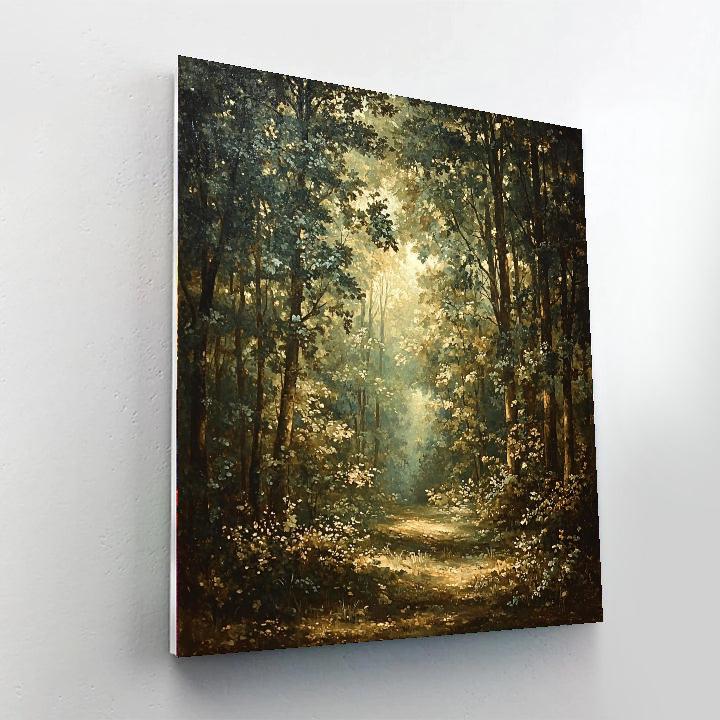 Michelangelo Inspired Forest Reverence  Paint By Color