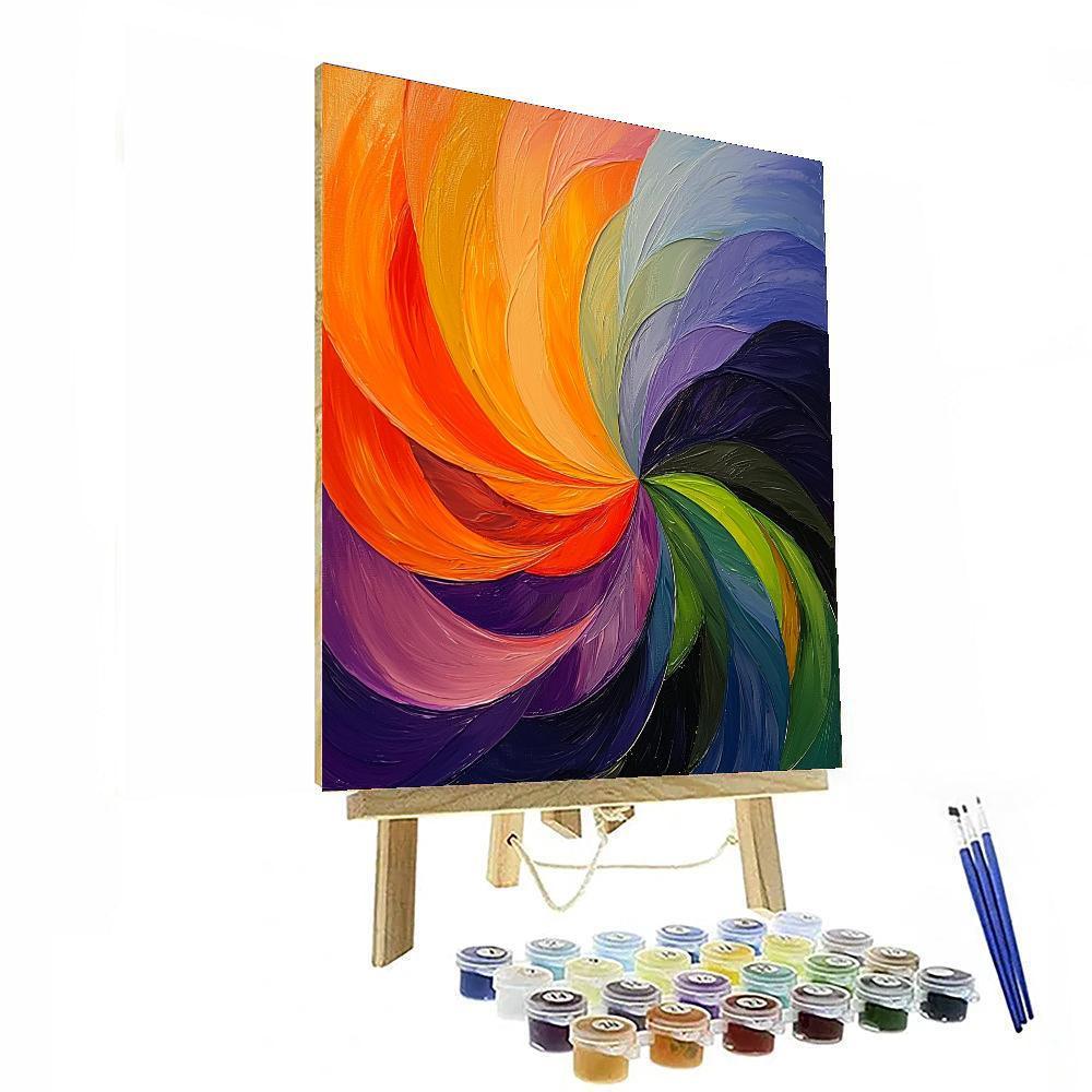 Edgar Degas Inspired Symphony Of Light  Number Painting